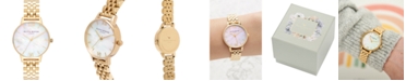 Olivia Burton Women's Gold-Tone Stainless Steel Bracelet Watch 30mm